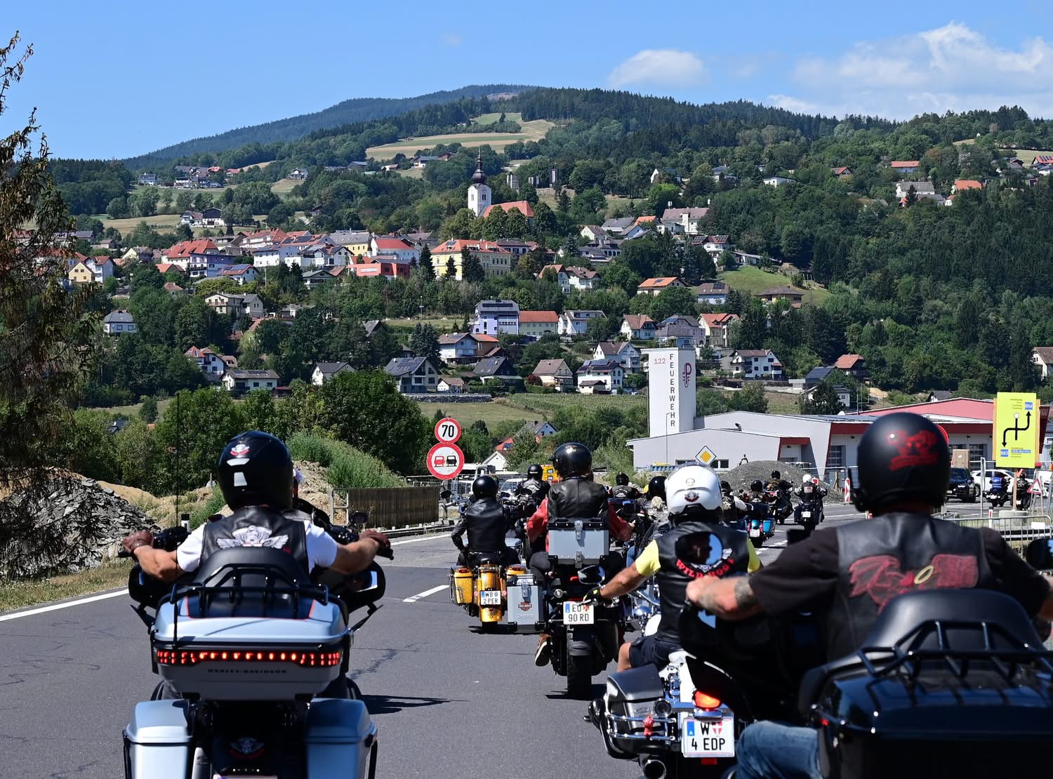 Motorradtour in den Bergen